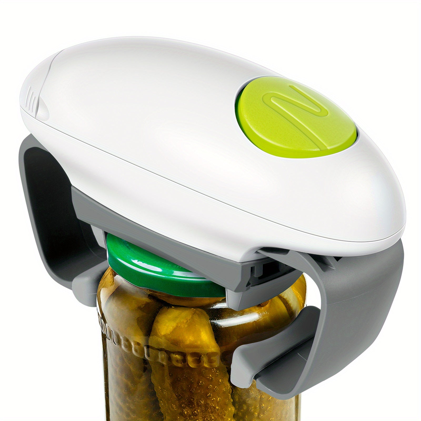 Electric One-Touch Jar Opener — Automatic Hands-Free Kitchen Tool