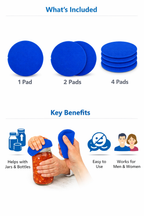 Anti-Slip Grip Pad for Jars & Bottles — Easy-Grip Silicone for Seniors