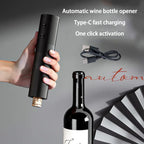 Automatic Electric Wine Opener — One-Touch USB Rechargeable Corkscrew for Home & Bar