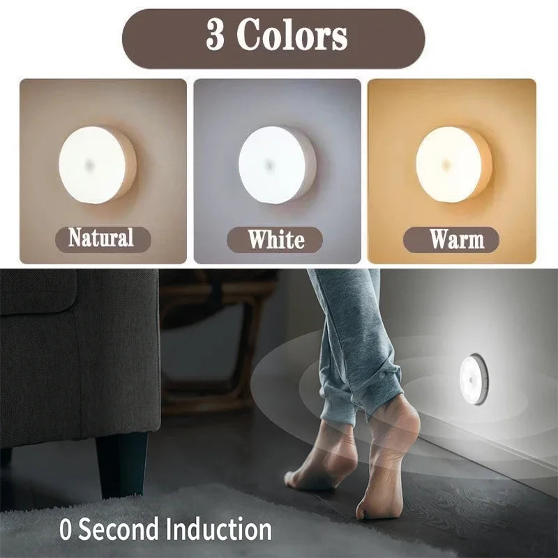 Motion Sensor Night Light | USB Rechargeable LED for Seniors