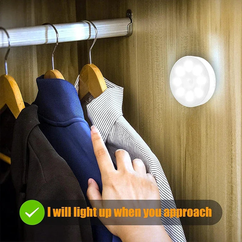 Motion Sensor Night Light | USB Rechargeable LED for Seniors