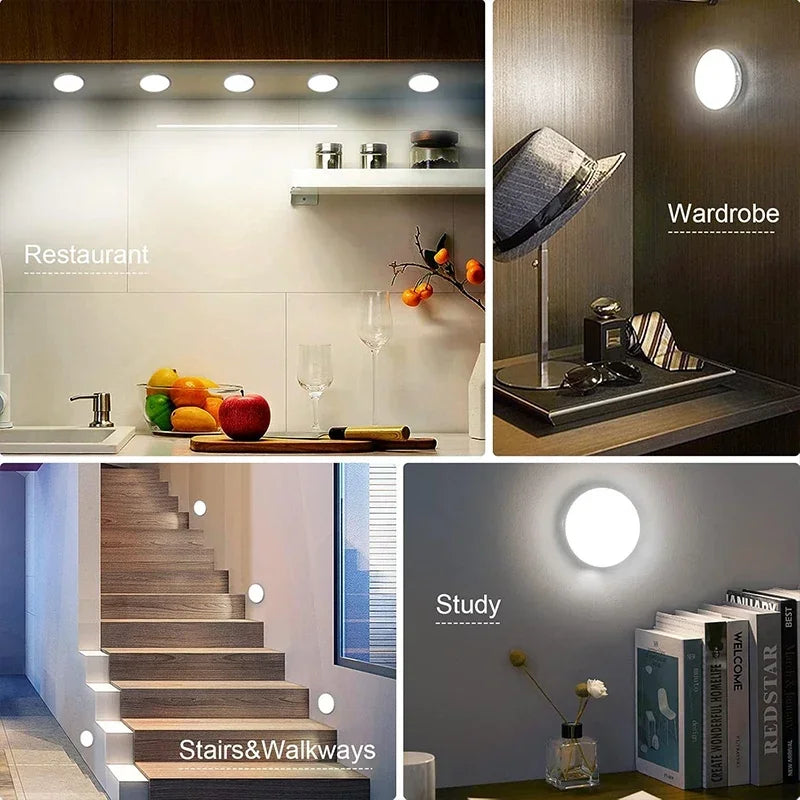 Motion Sensor Night Light | USB Rechargeable LED for Seniors