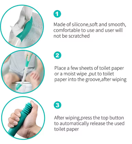 Personal Care Aid with Extended Reach - Independence & Dignity Tool