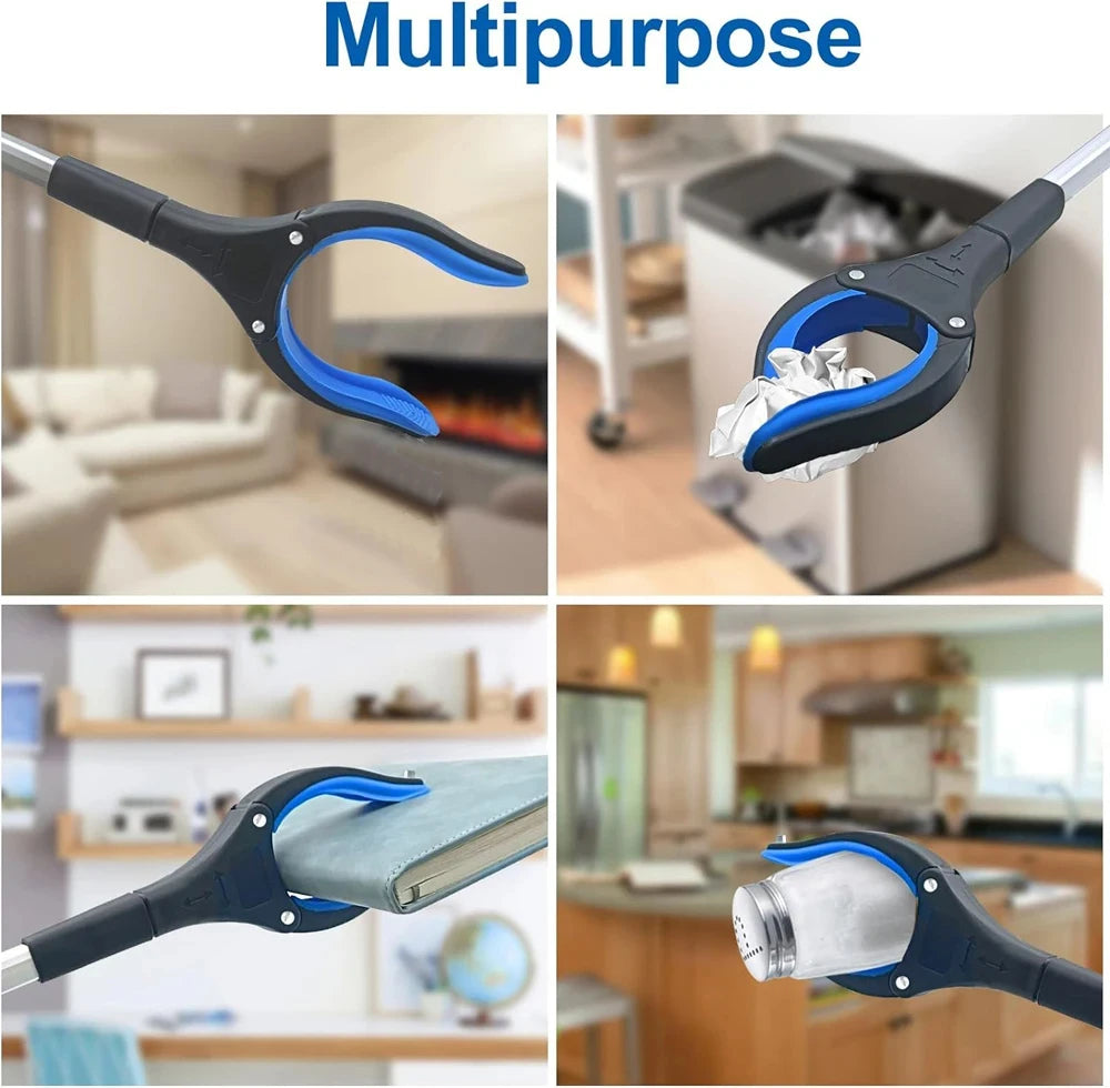 32" Foldable Reacher Grabber Tool — Lightweight Pick-Up Aid with Rotating Grip